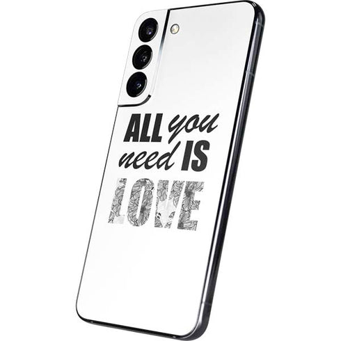 All You Need Is Love BW Galaxy S22 Plus Skin